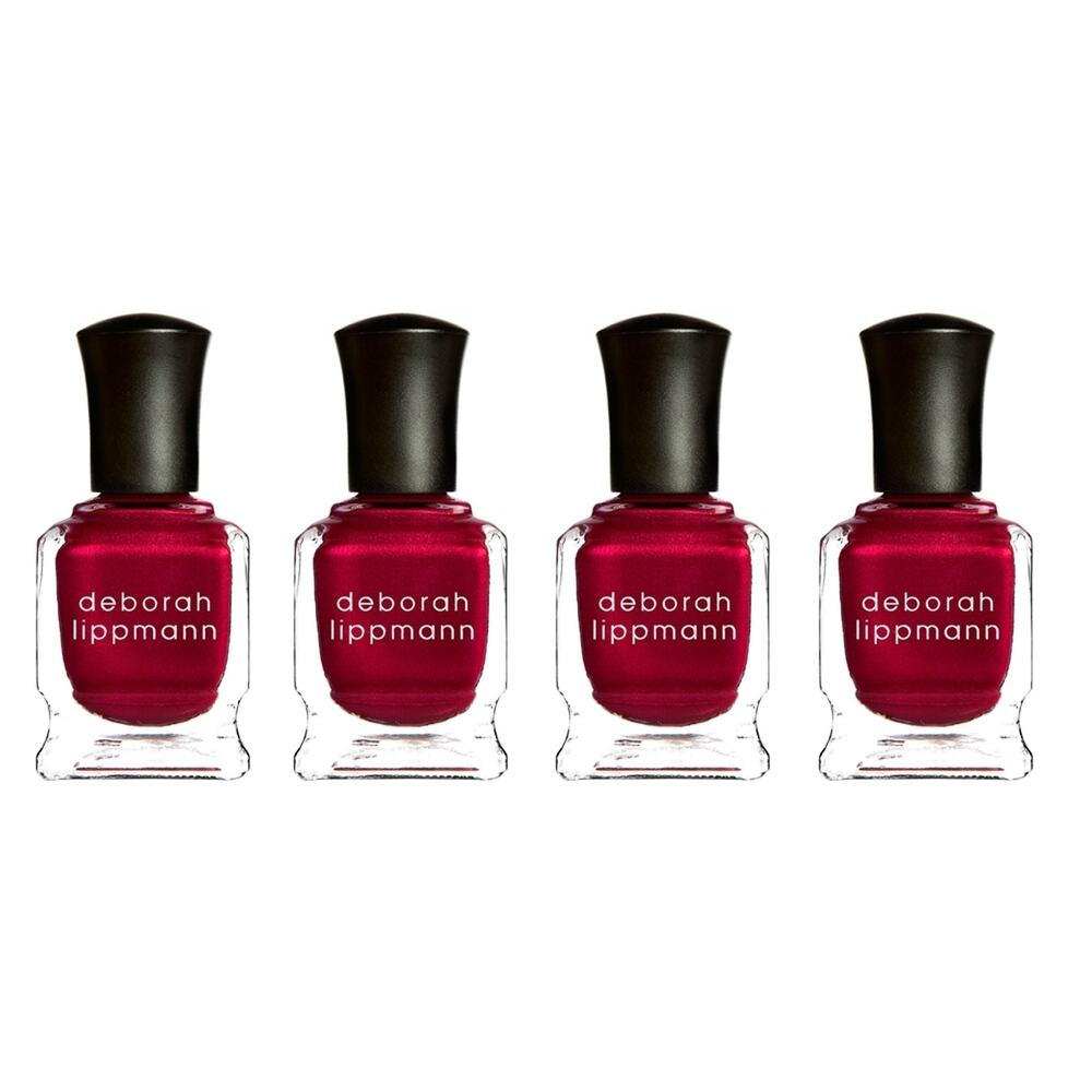 Lot 4 Deborah Lippmann Silk Matte Nail Polish “Red Silk Boxers” Limited Edition